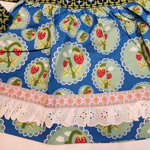 Matilda Jane size 4 Love Bug Strawberry Knot Top Wonderful Parade - Picture 4 of 9